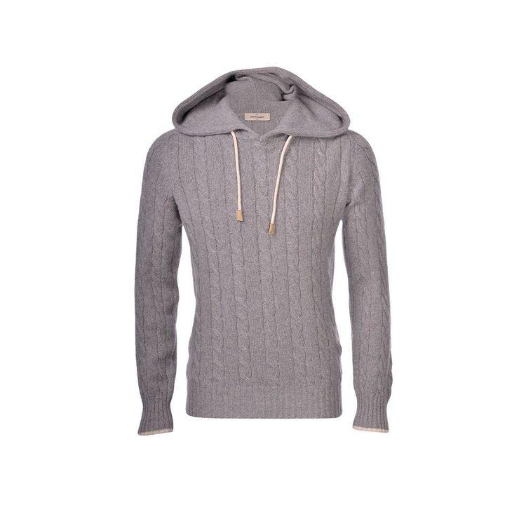 GRAN SASSO sivi muški džemper od kašmira