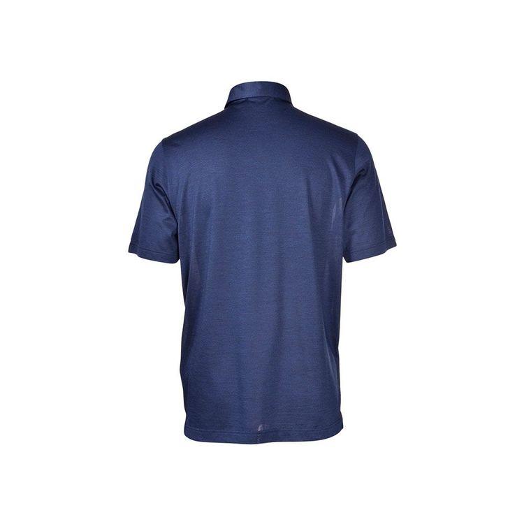 GRAN SASSO teget muška polo lanena majica