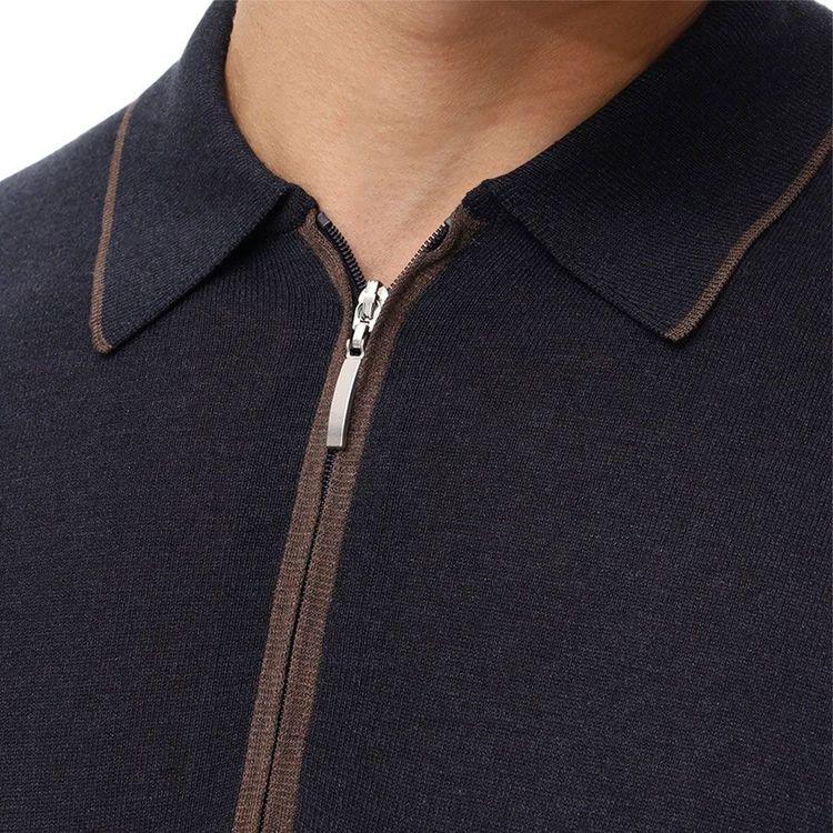 GRAN SASSO teget polo muška majica od svile