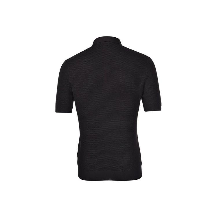 GRAN SASSO crna polo končana muška majica 