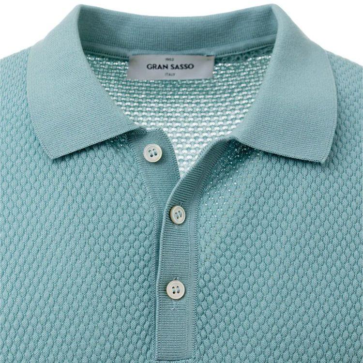 GRAN SASSO tirkizna polo muška končana majica