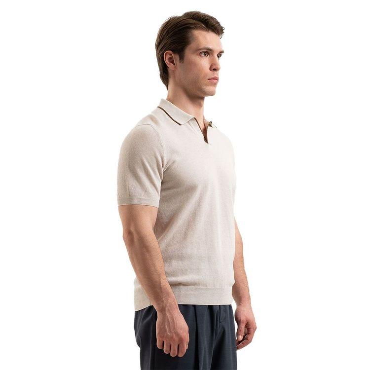 GRAN SASSO tamno bež polo muška majica