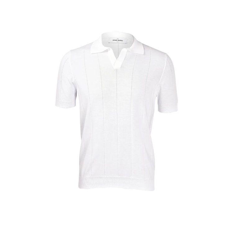 GRAN SASSO bijela polo muška majica