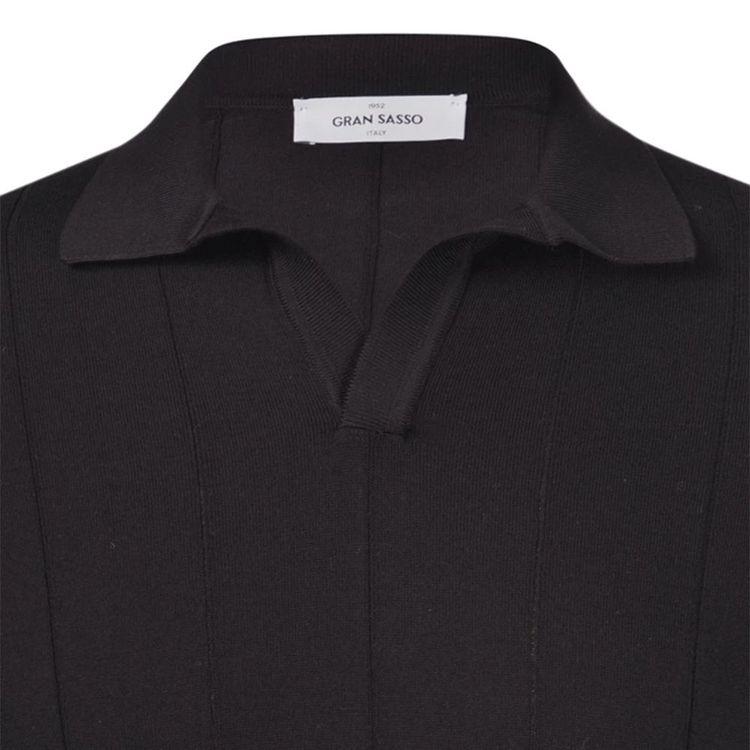 GRAN SASSO crna polo muška majica