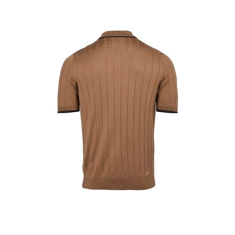 GRAN SASSO braon polo muška majica od svile