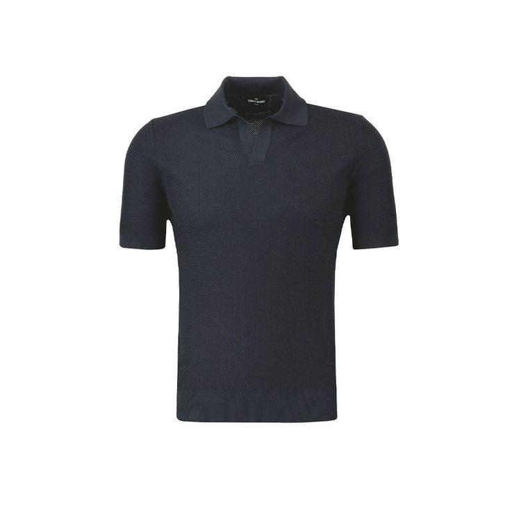GRAN SASSO crna polo muška majica