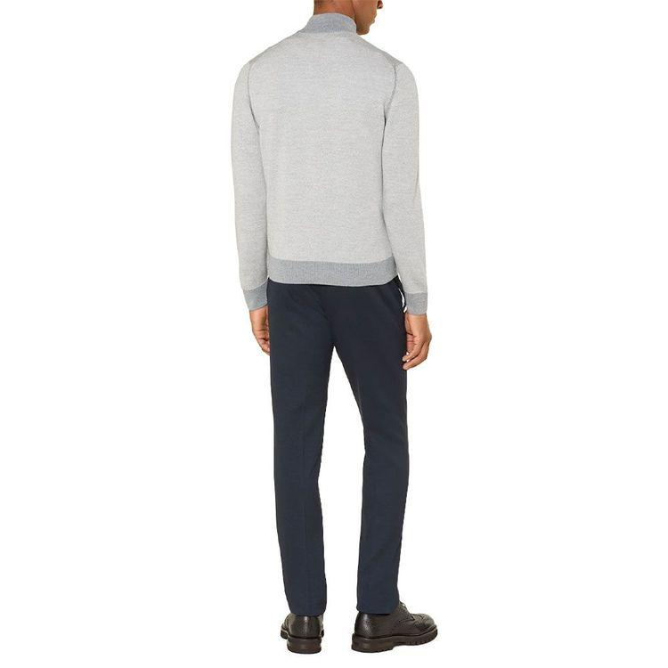 GRAN SASSO svijetlo sivi muški džemper od vune