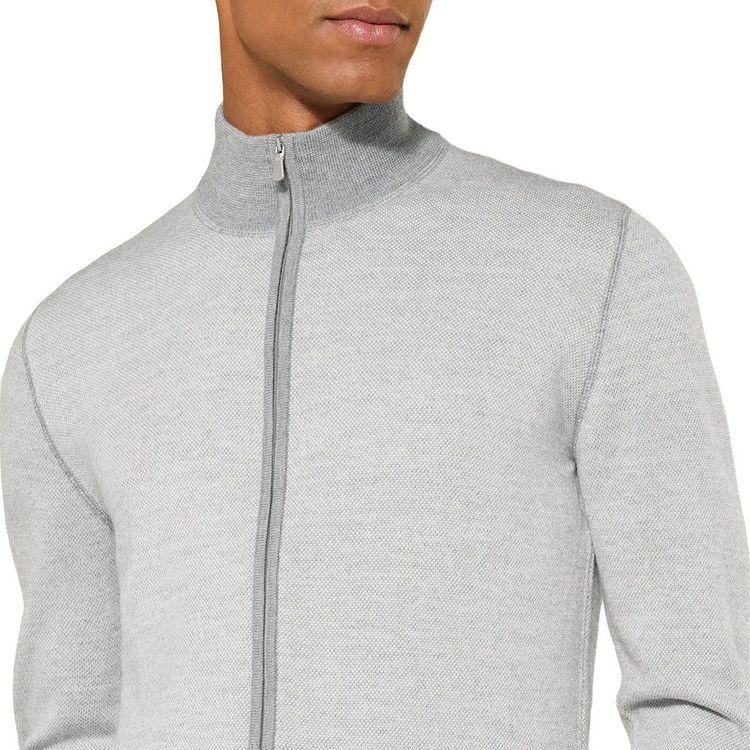 GRAN SASSO svijetlo sivi muški džemper od vune