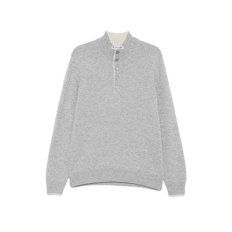 GRAN SASSO sivi muški džemper na dugmad