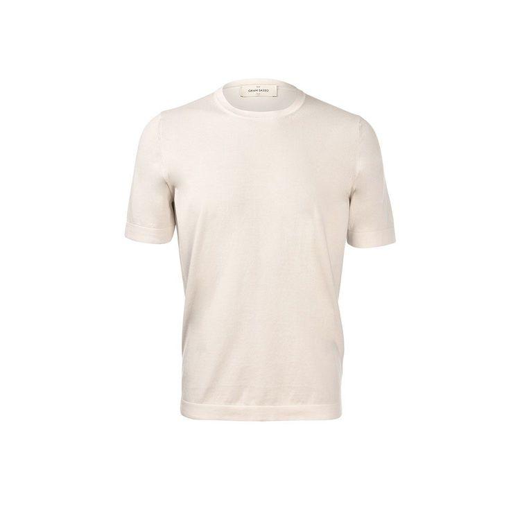 GRAN SASSO bijela muška končana majica