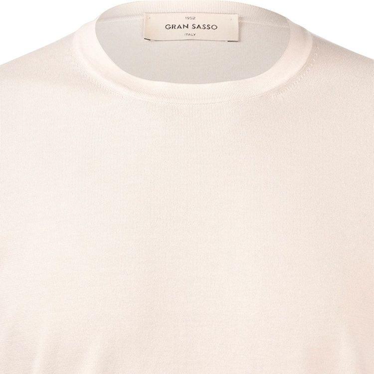 GRAN SASSO bijela muška končana majica