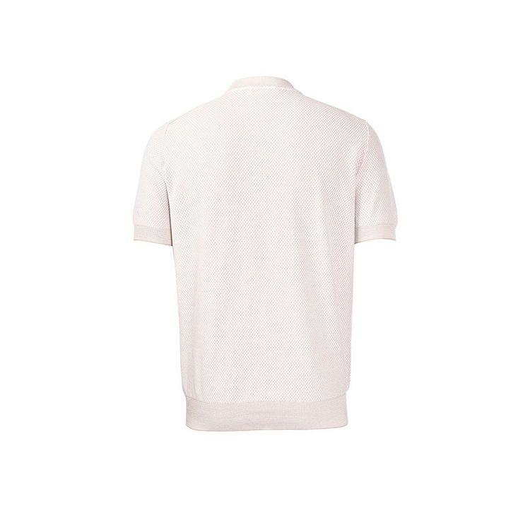 GRAN SASSO bež-bijela muška končana majica