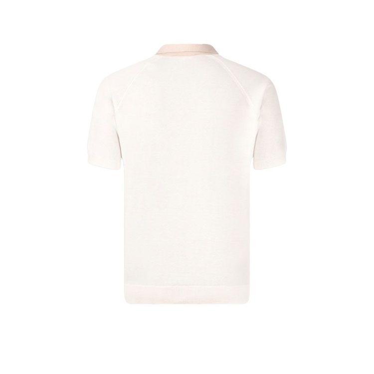 GRAN SASSO mliječno bijela polo muška majica od organskog pamuka