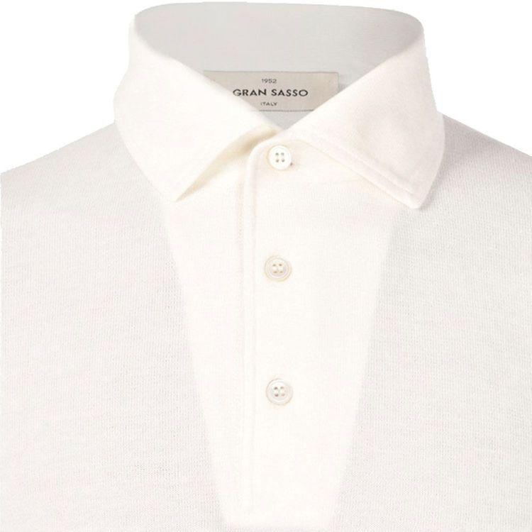 GRAN SASSO mliječno bijala polo muška majica
