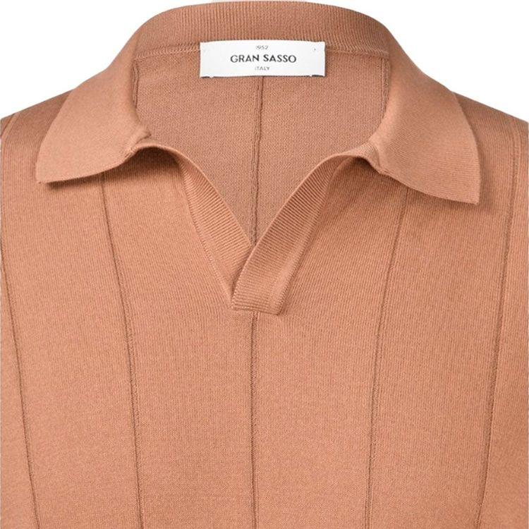 GRAN SASSO braon muška majica sa prugama