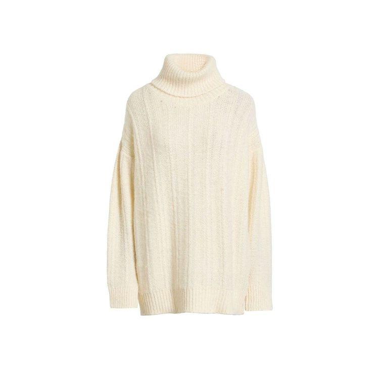 GRAN SASSO mliječno bijela ženska pletena rolka