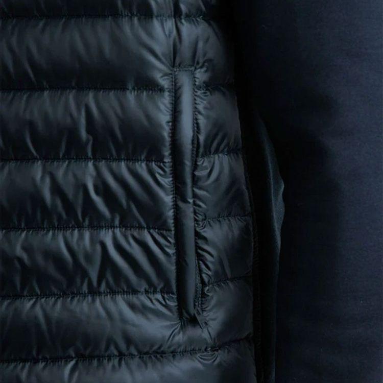 HERNO teget muška štepana jakna sa kapuljačom