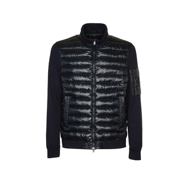 HERNO crna muška štepana jakna