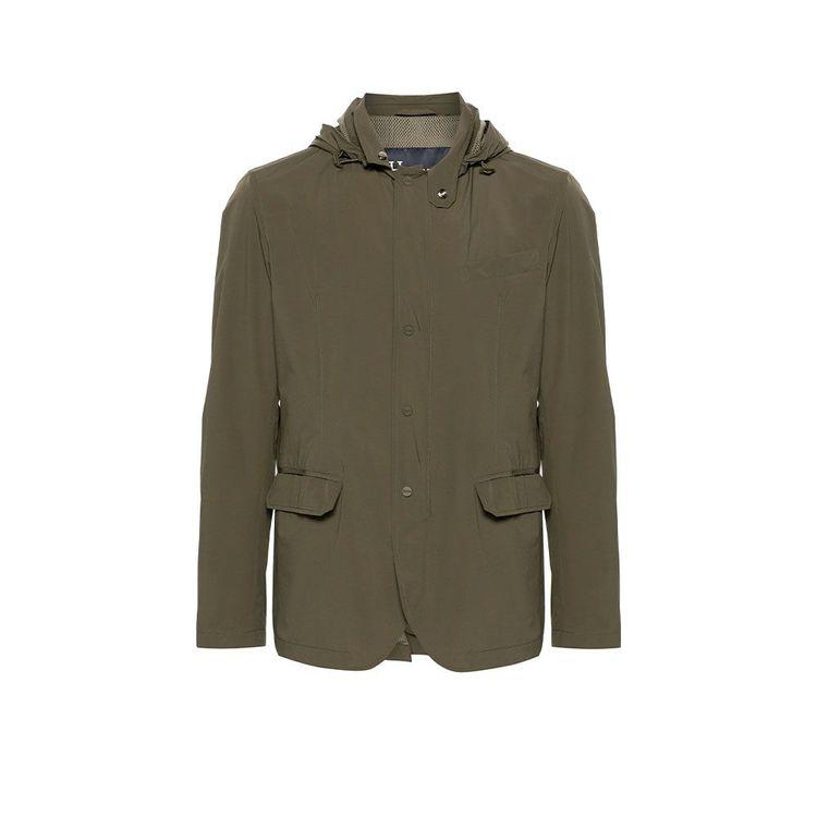 HERNO maslinasta muška jakna sa kapuljačom