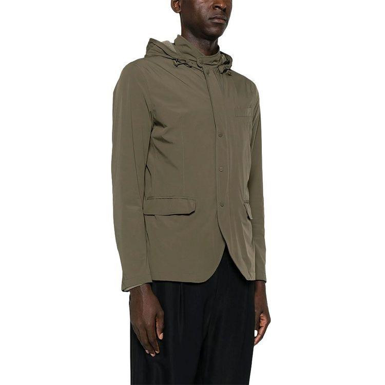 HERNO maslinasta muška jakna sa kapuljačom