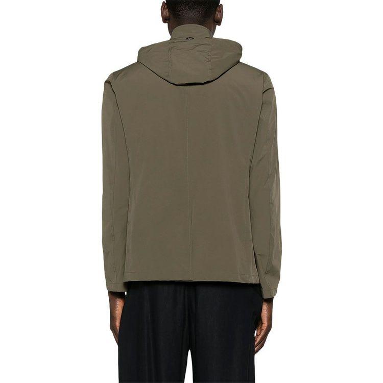 HERNO maslinasta muška jakna sa kapuljačom