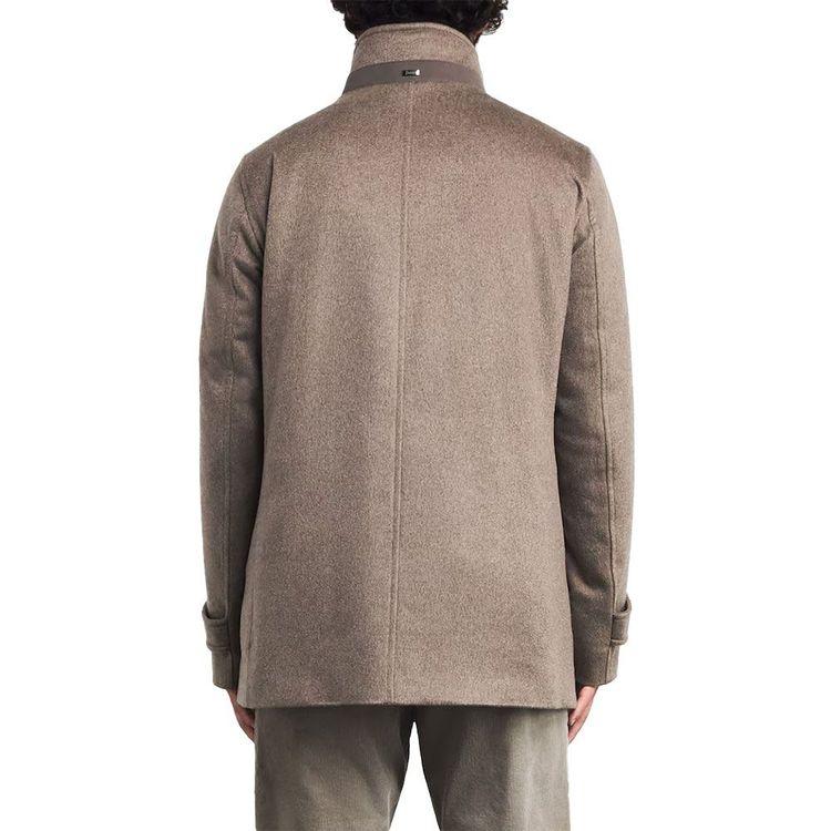 HERNO tamno bež muška jakna skriveno kopčanje