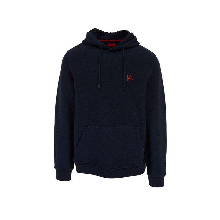 ISAIA teget muški duks sa kapuljačom