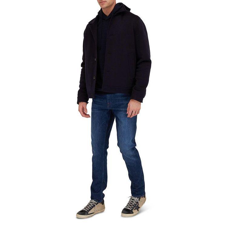 ISAIA teget muški duks sa kapuljačom