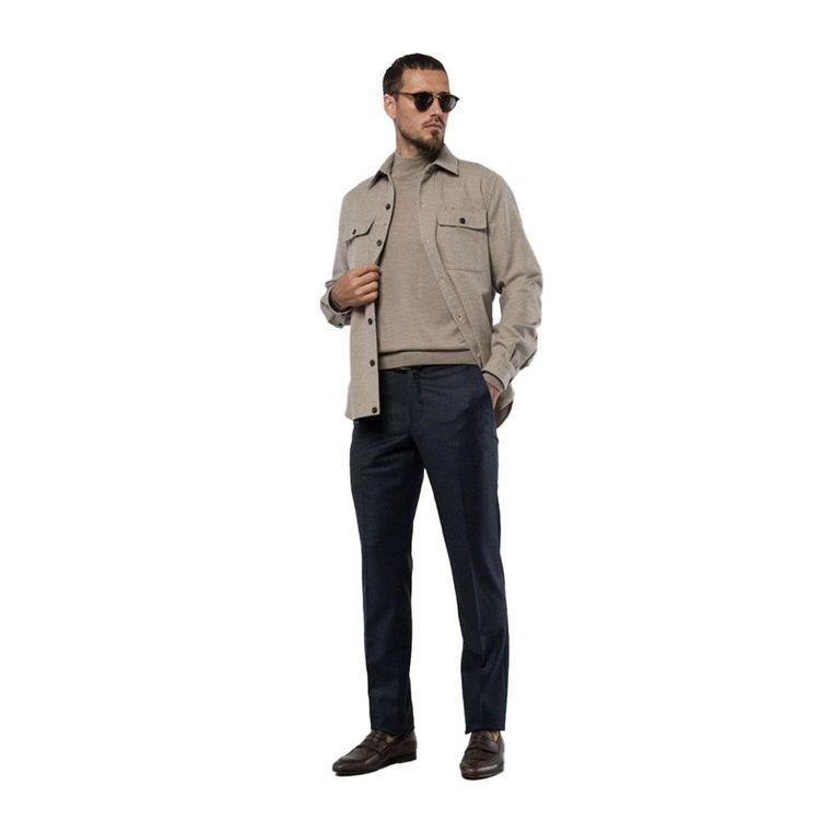 ISAIA bež muška košulja