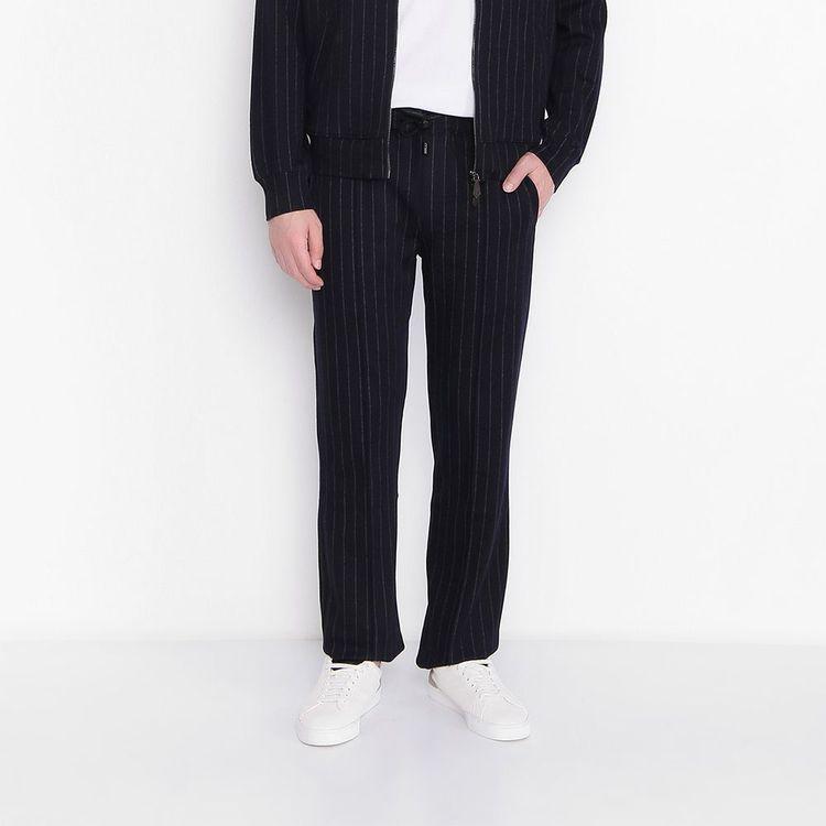 ISAIA teget muške pantalone na pruge