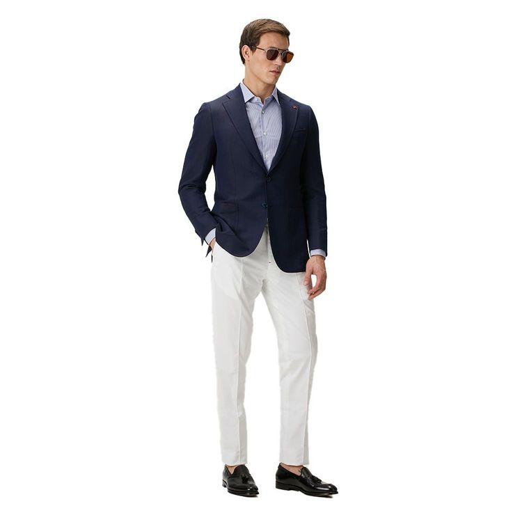 ISAIA bijele muške pantalone