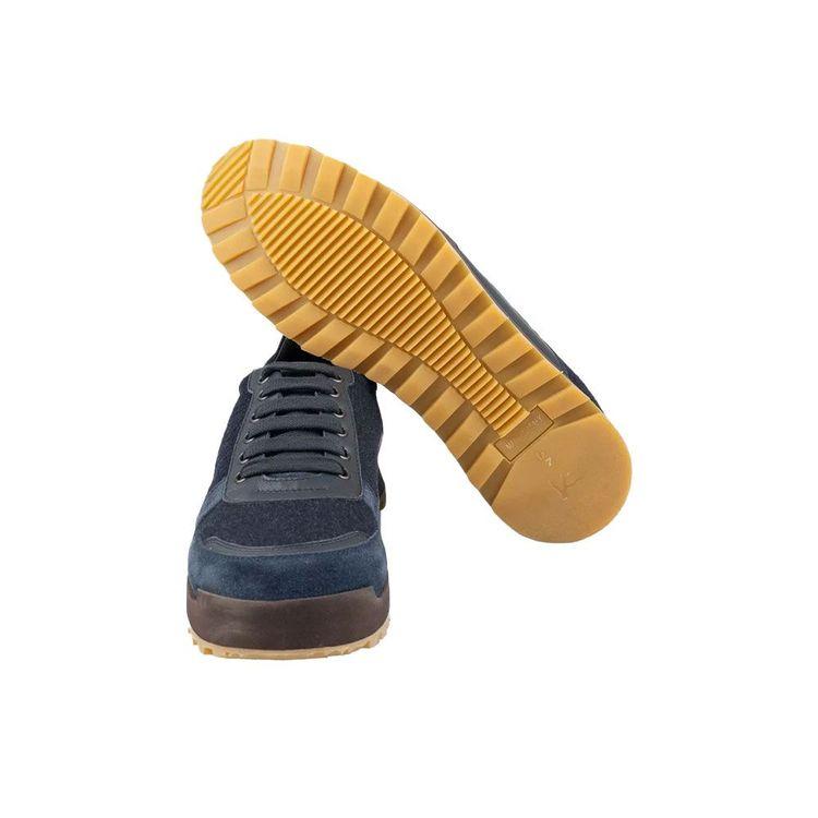 ISAIA teget muške patike od kašmira