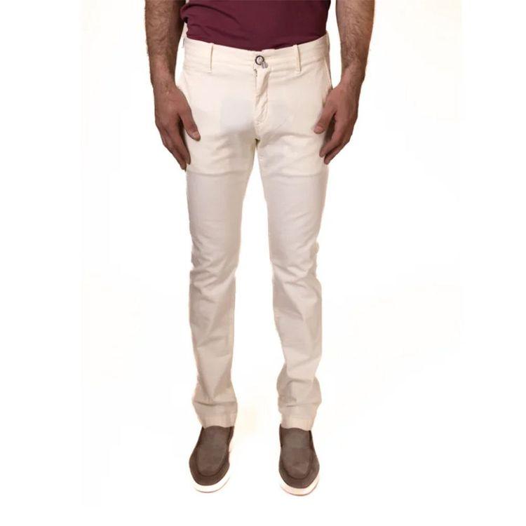 JACOB COHEN Bobby mliječno bijele muške pantalone