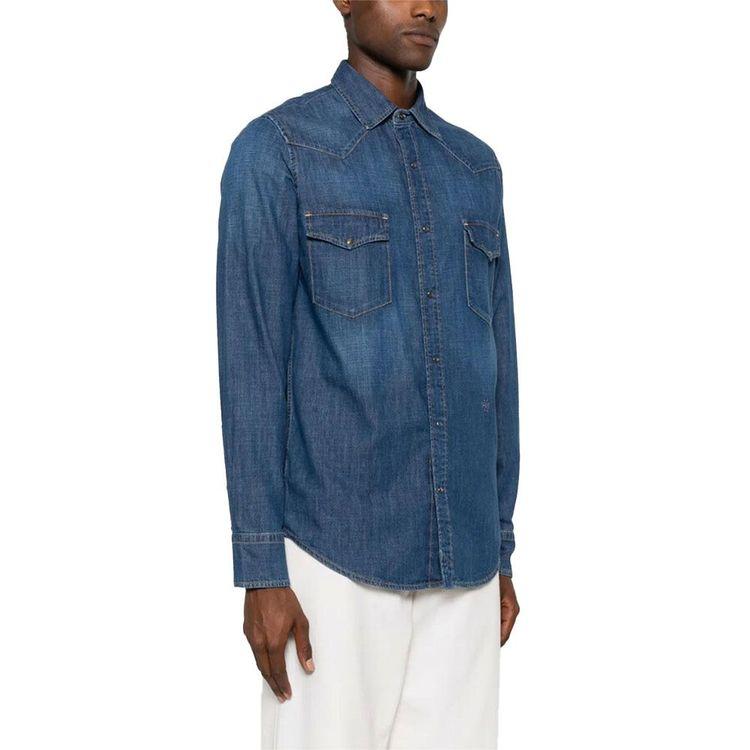 JACOB COHEN tamna teksas muška košulja