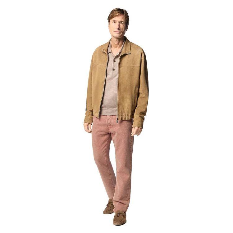 JACOB COHEN tamno bež muška jakna od antilopa