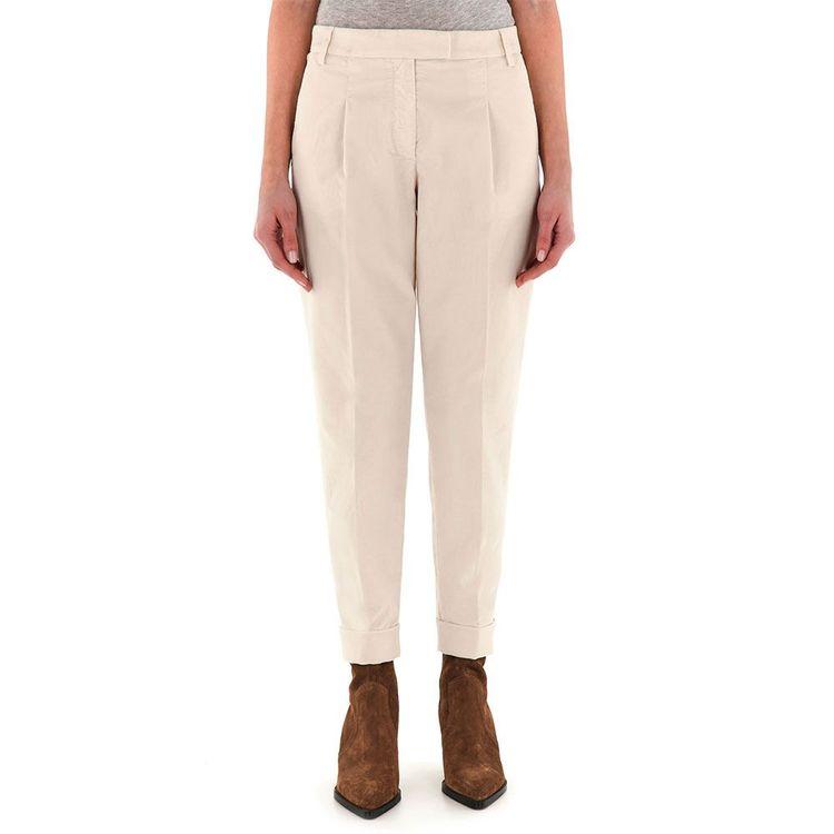 JACOB COHEN Nicole svijetlo bež plišane pantalne sa ranflama