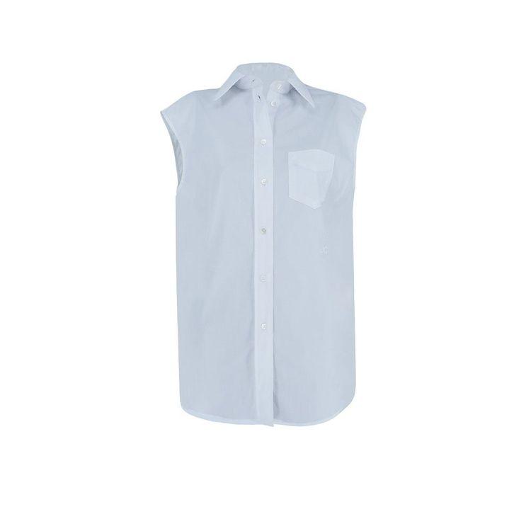 JACOB COHEN bijela ženska košulja bez rukava