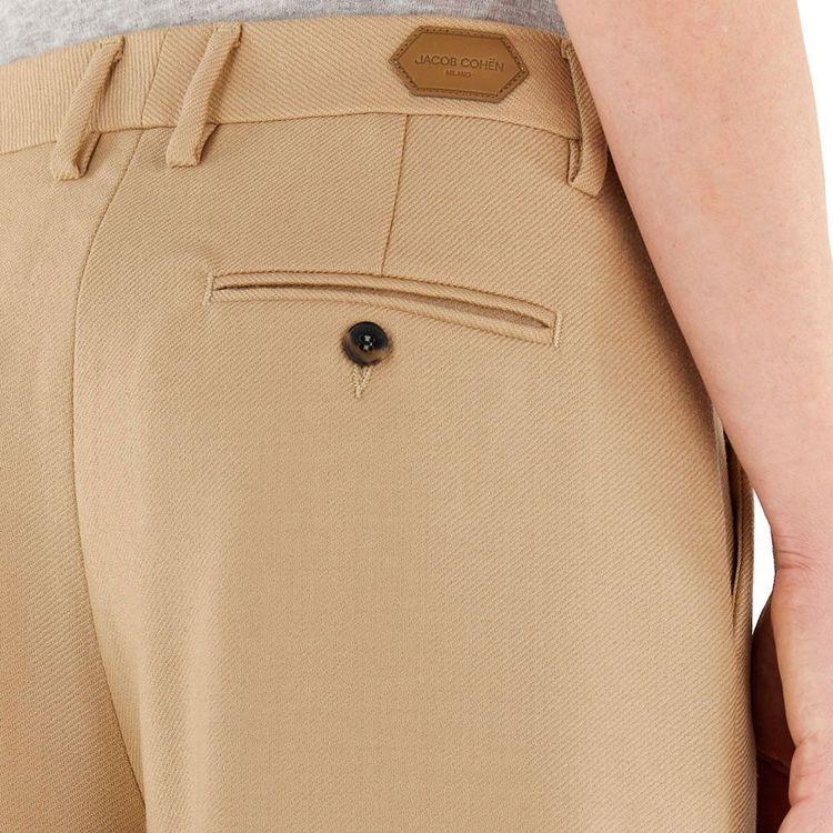 JACOB COHEN bež ženske pantalone na falte