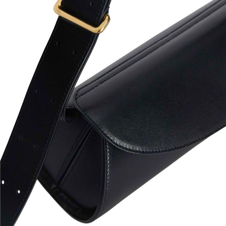 JIL SANDER Cannolo crna ženska tašna od kože