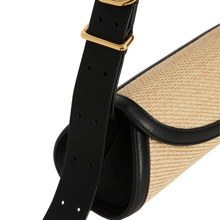 JIL SANDER Cannolo bež ženska tašna od rafije 