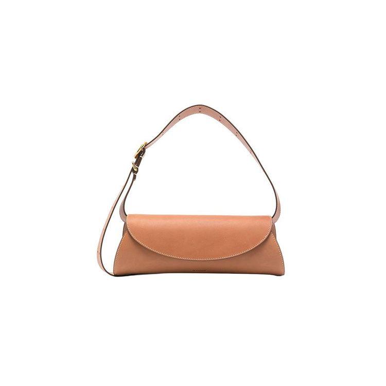 JIL SANDER Cannolo kamel ženska tašna od kože