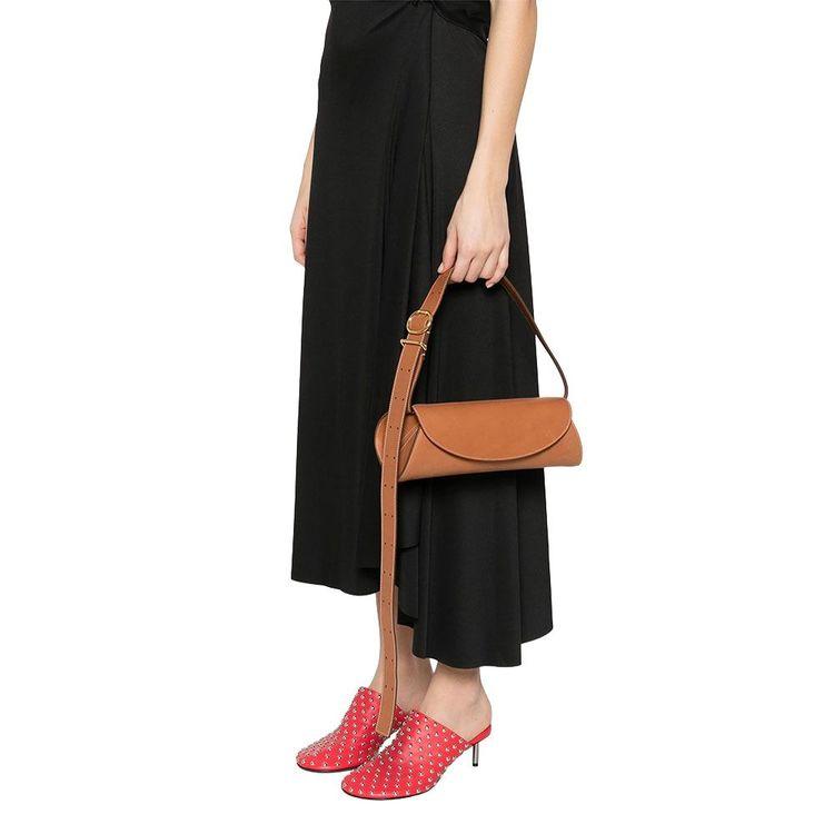 JIL SANDER Cannolo kamel ženska tašna od kože