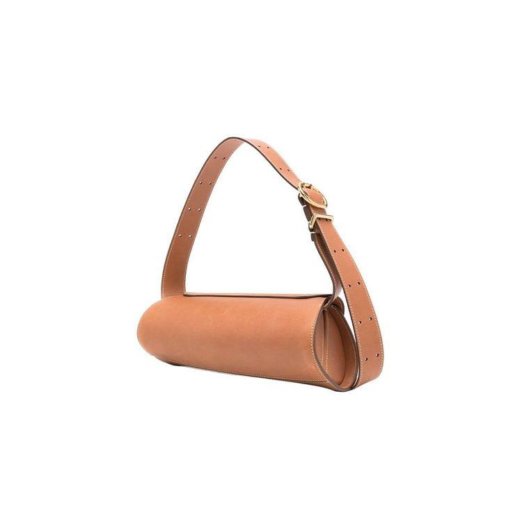 JIL SANDER Cannolo kamel ženska tašna od kože