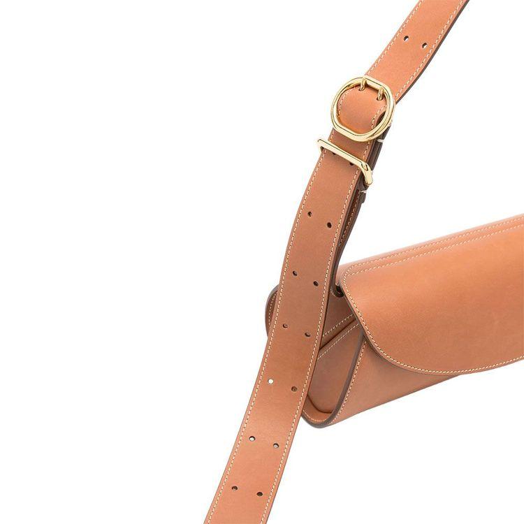 JIL SANDER Cannolo kamel ženska tašna od kože