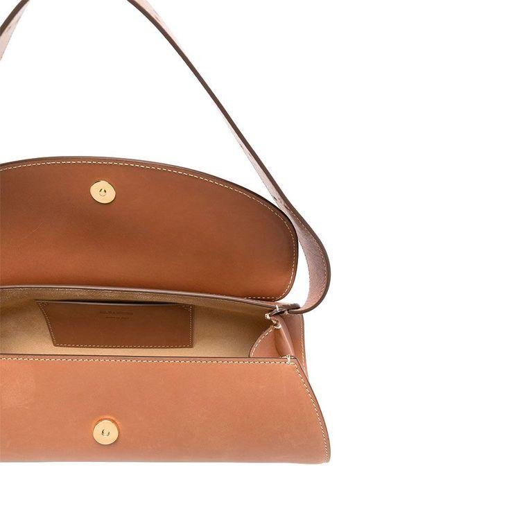 JIL SANDER Cannolo kamel ženska tašna od kože