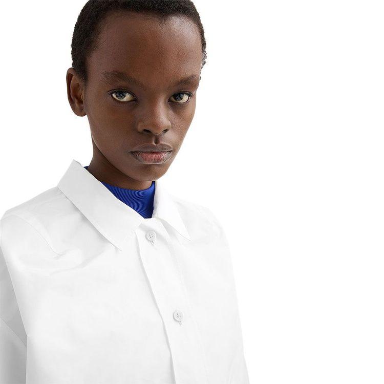 JIL SANDER bijela ženska jakna sa elastičnim porubom