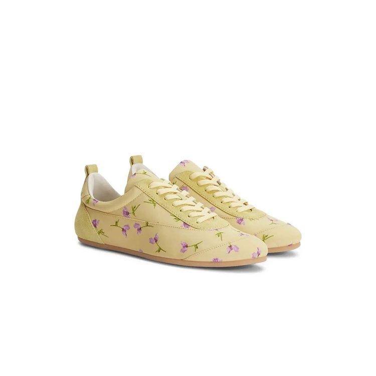 JIL SANDER žute ženske patike sa cvjetnim printom