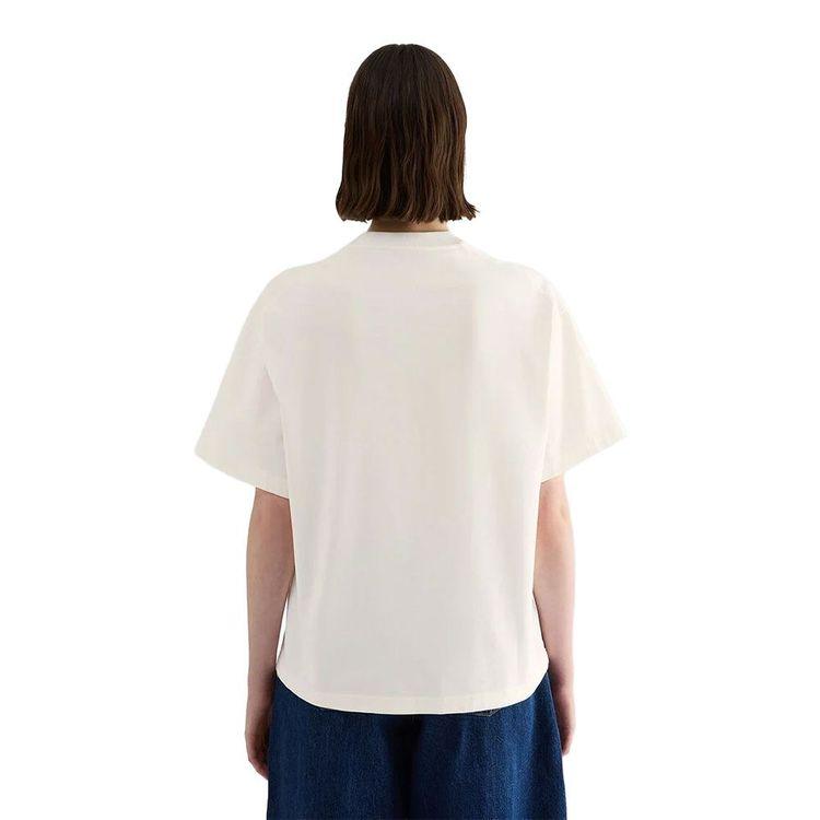 JIL SANDER mliječno bijela ženska majica sa logo printom
