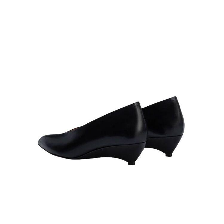 JIL SANDER crne ženske kožne cipele