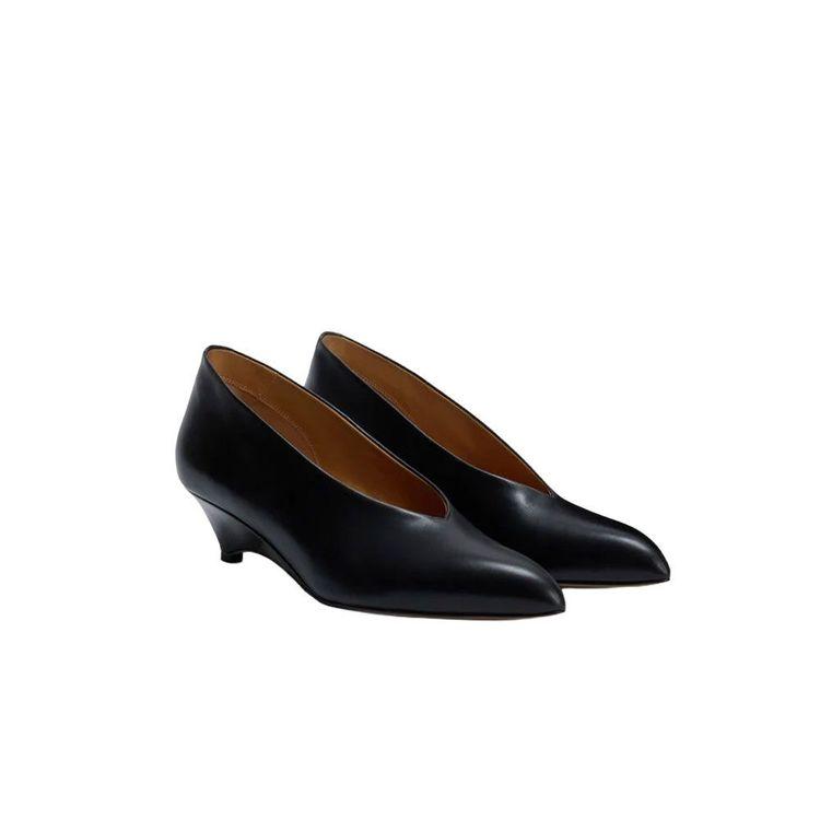 JIL SANDER crne ženske kožne cipele
